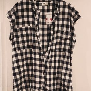 TUNIC FLANNEL TOP